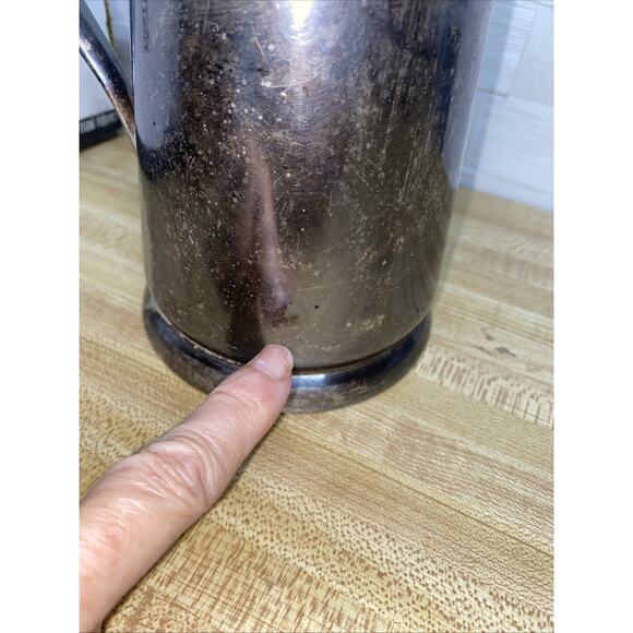 Vintage International Silver Co Silver Plate Coffee Tea Cravat Or Beer Stein 7” - Picture 5 of 10